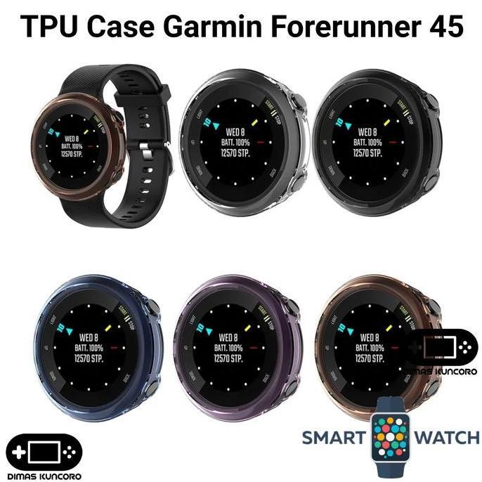 TPU Case Garmin Forerunner 45 silicone silikon bumper cover garmin forerunner fr 45 45s fr45