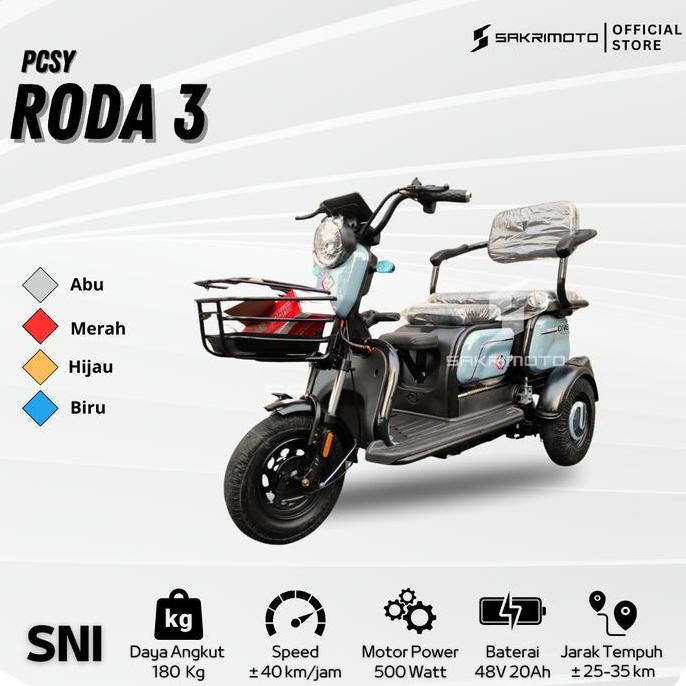 Terlaris Sepeda Listrik Roda 3 Xuanku Murah / Sepeda Motor Listrik Roda Tiga