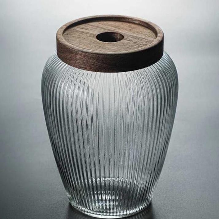 Toples Kaca Penyimpanan Makanan Glass Storage Jar - Hc102