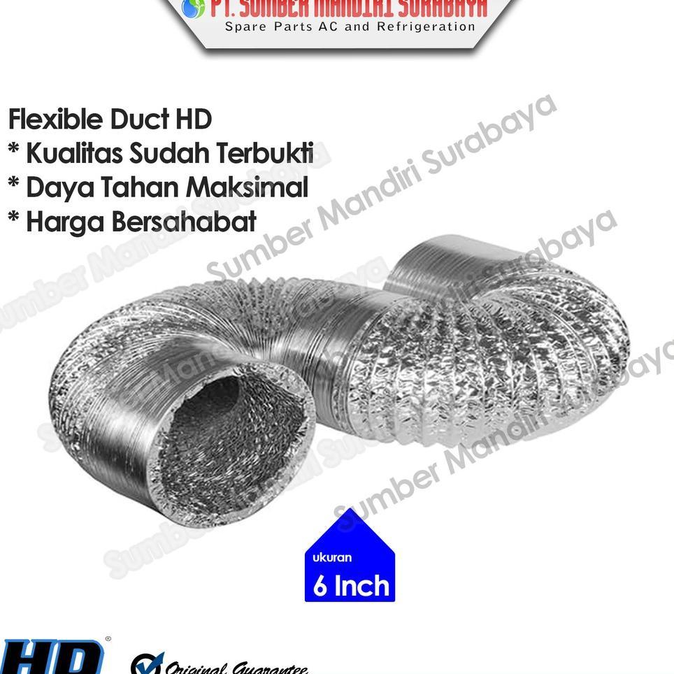 Alumunium Flexible Duct 6" | Selang Exhaust 6 Inch (10 Meter)