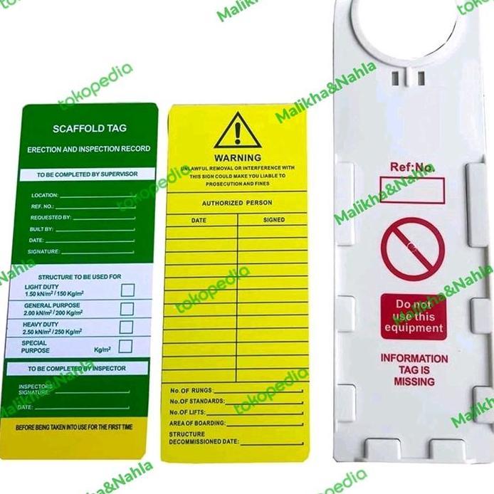 Safety Scaffolding Tag & Tag Holder
