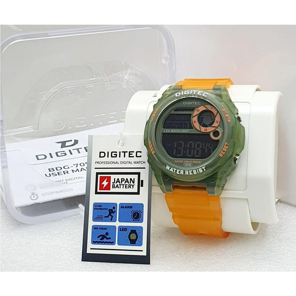 Jam Tangan Sport Digitec 7090 Digital Rubber Original Water Resistant Original Watch
