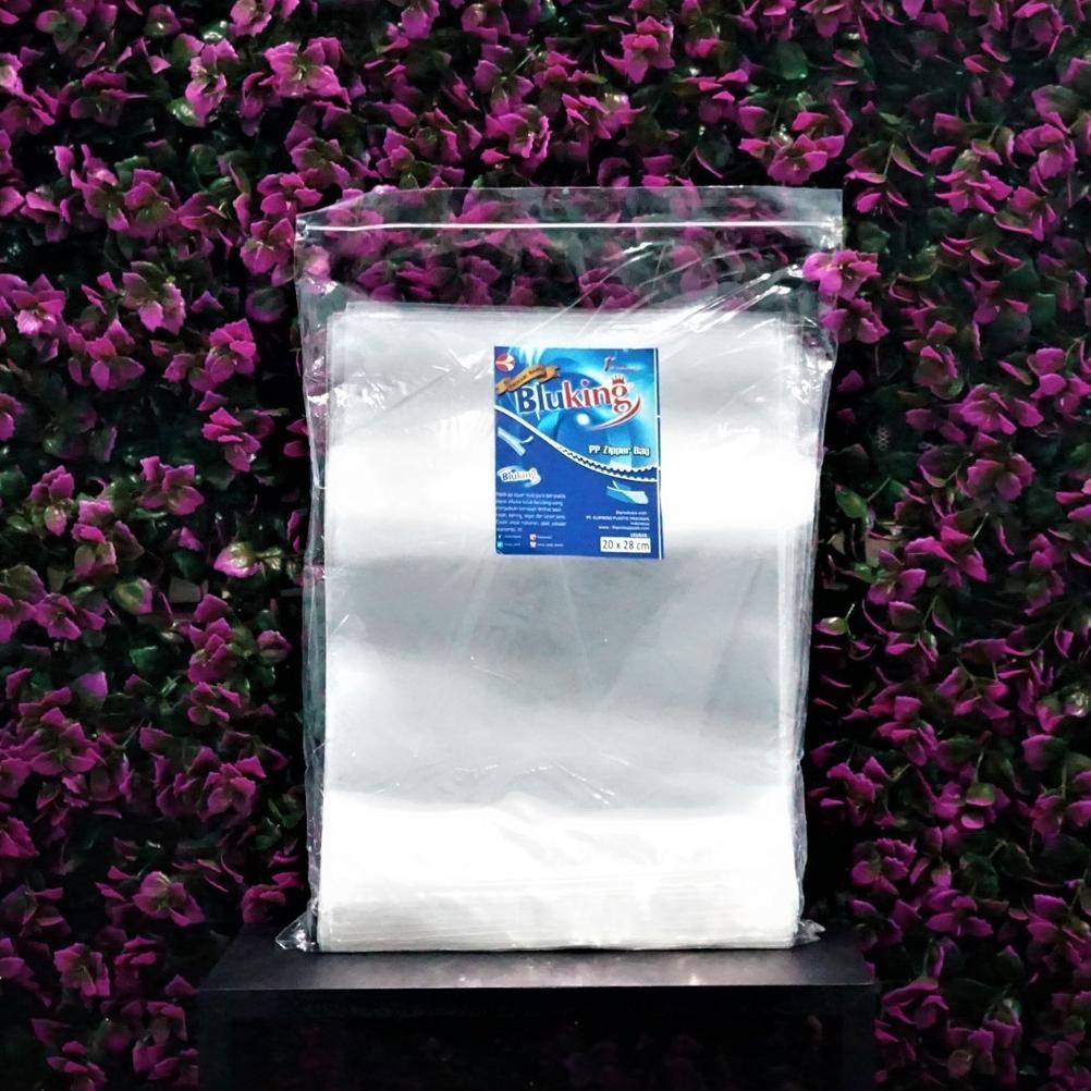 (Bekasi) Plastik Klip Pp - Plastik Zipper Ziplock - Isi 100 - 20 X 28 Cm