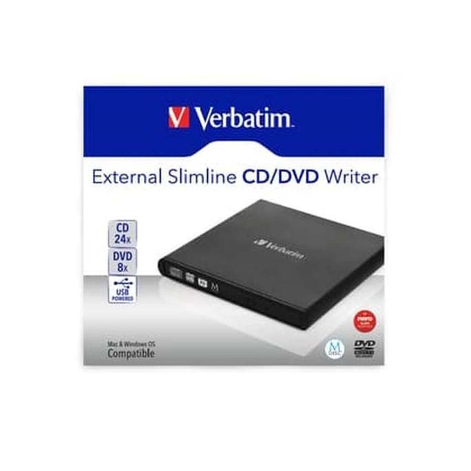 Verbatim External Slimline CD/DVD Writer 98938