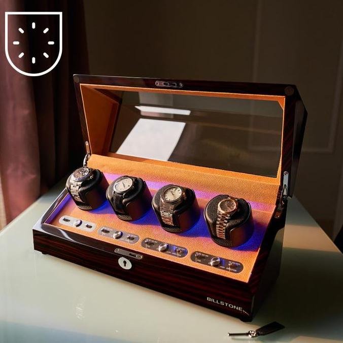 BILLSTONE Collector 4 Watch Winder | Pemutar Jam Tangan