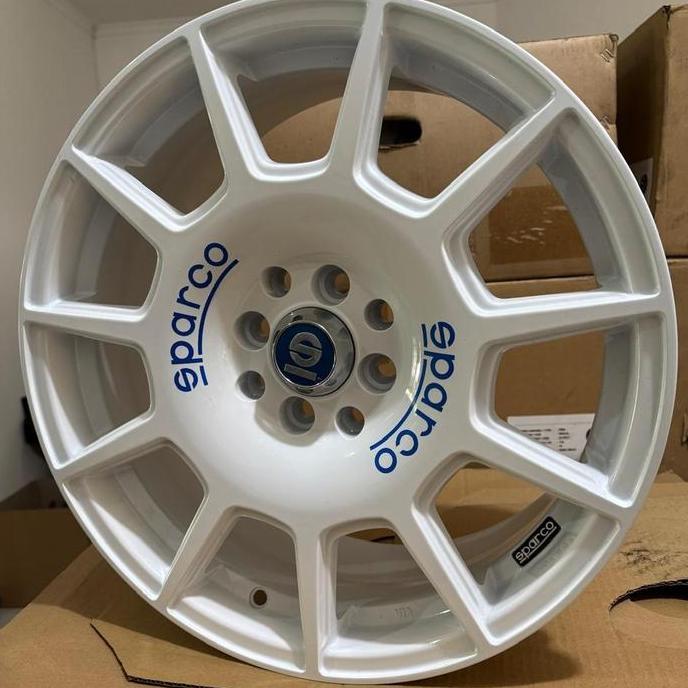 Terlaris Tvmo Velg Mobil Ring 17 Hole 8 Oz Racing Sparco Terra Gloss White