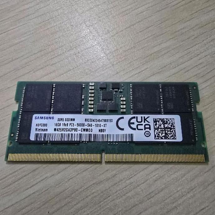 Ram Memory Memori Laptop Sodimm Ddr5 16Gb 16 Gb 5600 Samsung