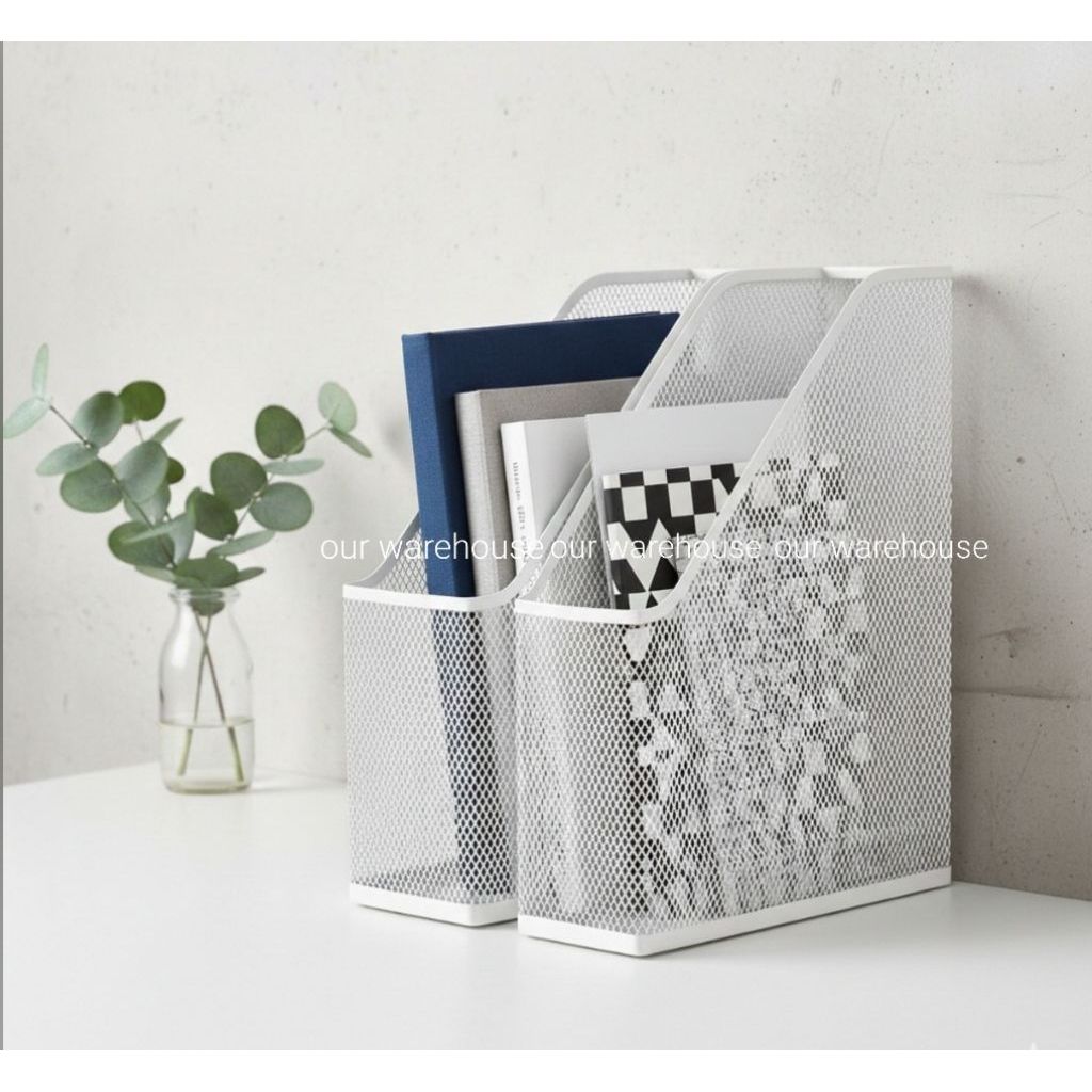 DOJO Box File, File Majalah Besi Jaring Putih isi 2 pcs