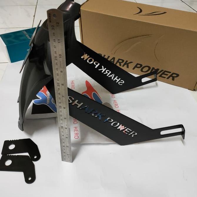 mf_ratna / mudguard shark power model baru buat semua motor moge dan bebek Diskon