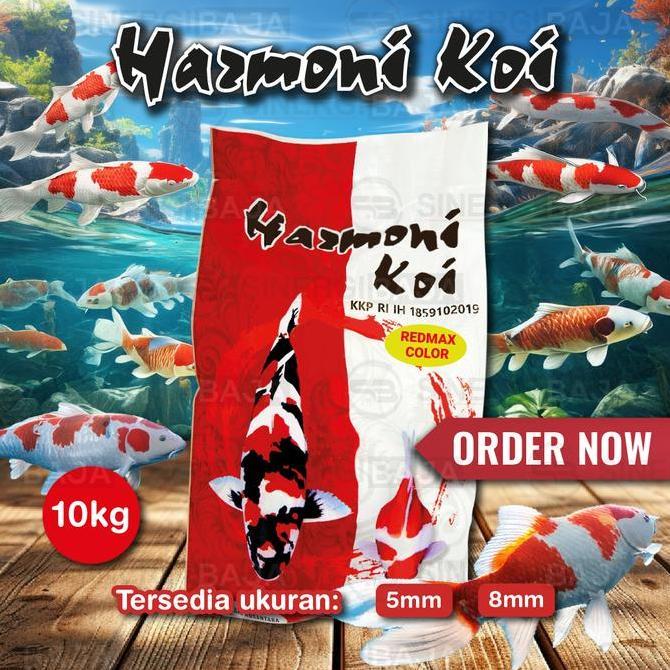 Acquario- Harmoni Koi | Pakan Ikan Koi | Pakan Berkualitas | Pakan | Pelet Ikan | Super Koi | 10Kg
