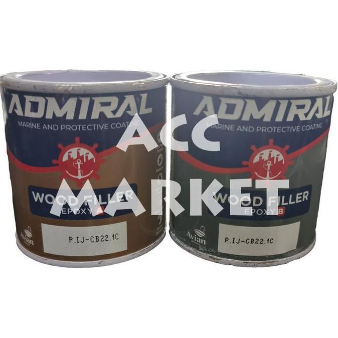 Promo Admiral Wood Filler Lem Epoxy Serbuk Kayu Kapal Cod