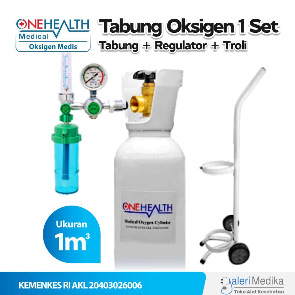 Tabung Oksigen 1m3 Lengkap / Tabung Oxygen 1 Set Lengkap