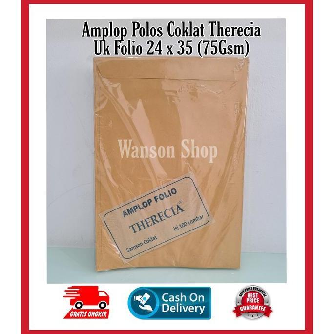 Lettera- Amplop Coklat F4 Folio 100Pcs / Amplop Coklat Folio Isi 100Pcs