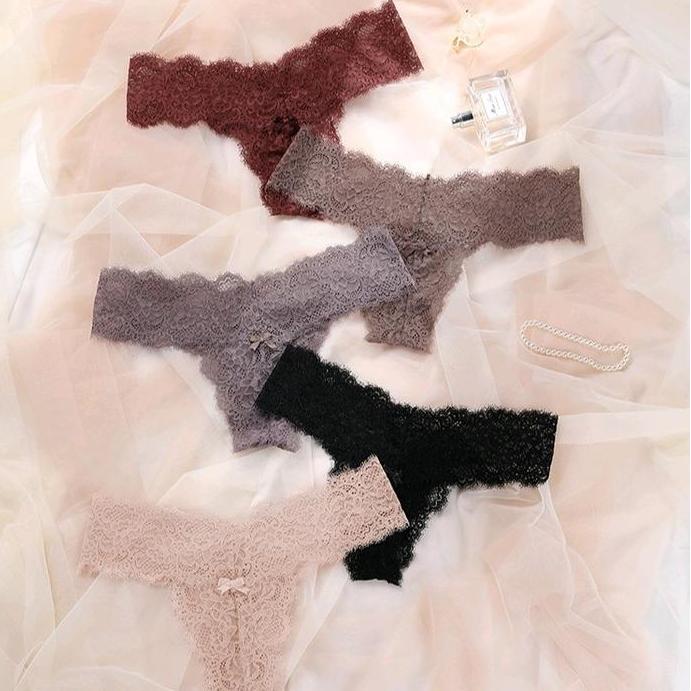 Itasalavakas - Jenny Panties Thong Gstring Celana Dalam CD Wanita Cewe Transparan Cute VS lacy Lacie