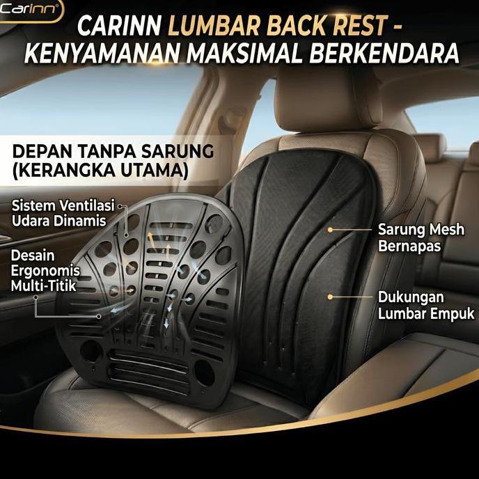 Carinn Sandaran Punggung Jok Mobil | Sandaran Punggung Kursi Kantor