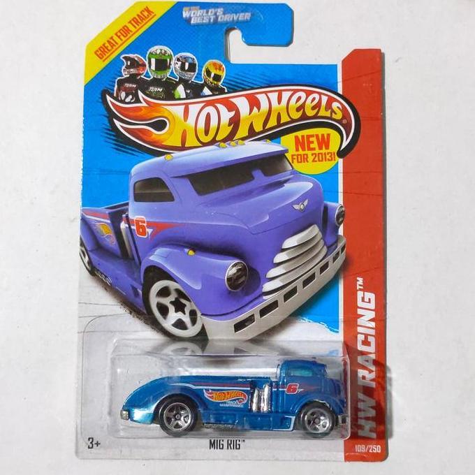 HOTWHEELS HOT WHEELS MIG RIG BIRU TAMPO HW 2013 HW RACING BASE BESI FUN99