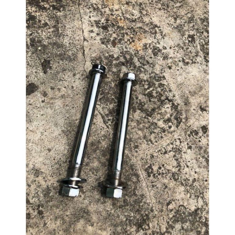 NEW BAUT PANGKON MESIN MEGAPRO RANGKA 2PCS PANJANG BAUT 14 ORIGINAL COPOTAN MOTOR [terbaik][terlaris