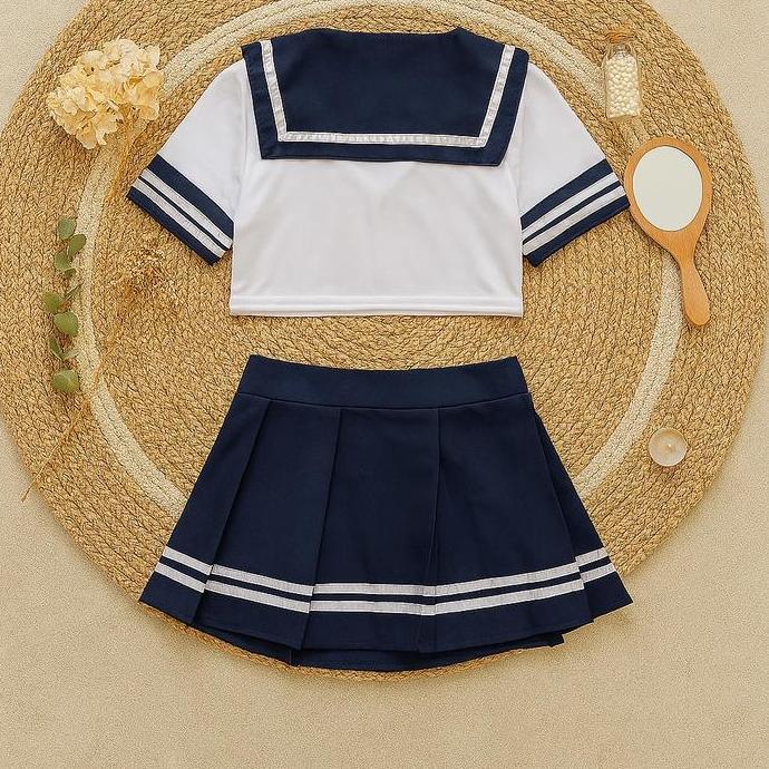 Itasalavakas - [ Happy Girl Shop ] Cosplay Lingerie Stelan Pelajar Siswa Sekolahn Jepang School Jumb