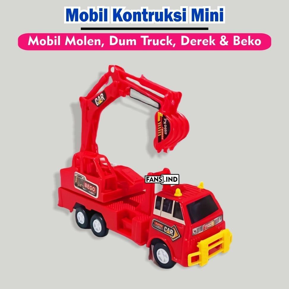 PROMO Mainan Truk Proyek Konstruksi MOLEN/BEGO/DEREK/DUMP Mini Lengkap