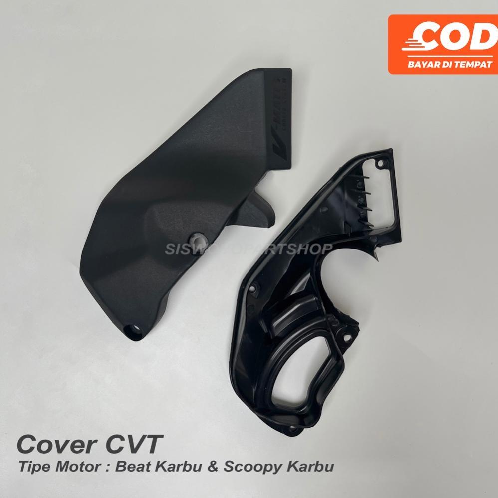 COVER CVT BEAT KARBU & SCOOPY KARBU 1 SET RUMAH KEONG & TUTUP BAK