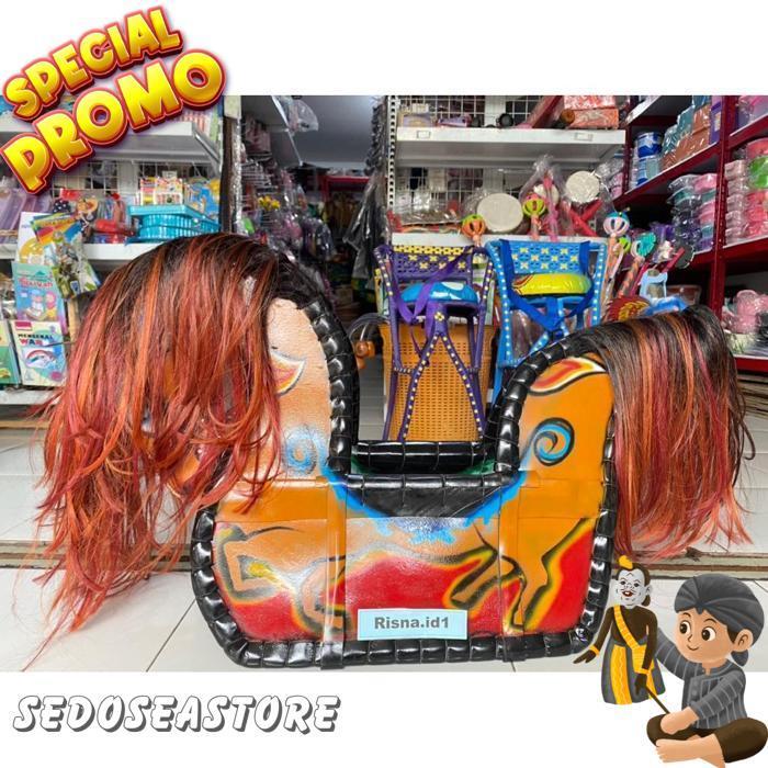 Jaran Kuda Lumping Kesenian Jatilan Bahan Spons Tebal Size P-+85 T55Cm 5/14