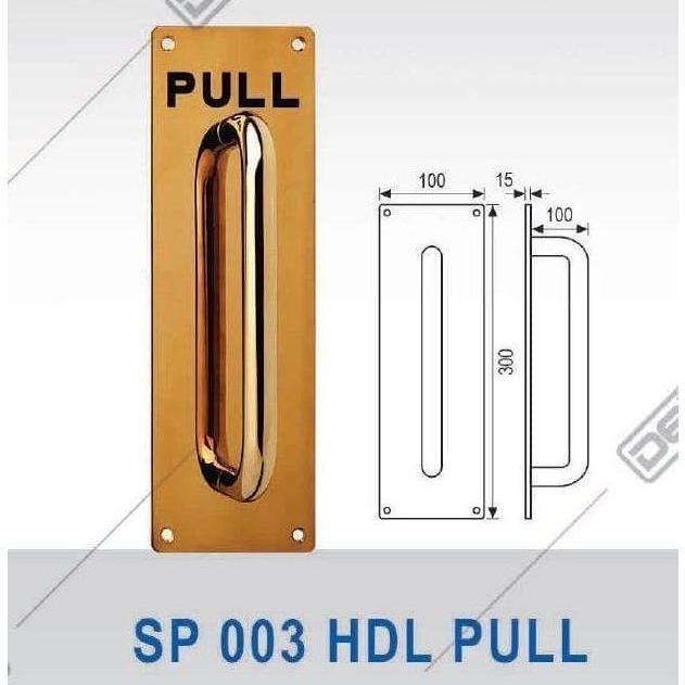 SIGN PLATE DEKKSON SP 003 HDL PULL SSS