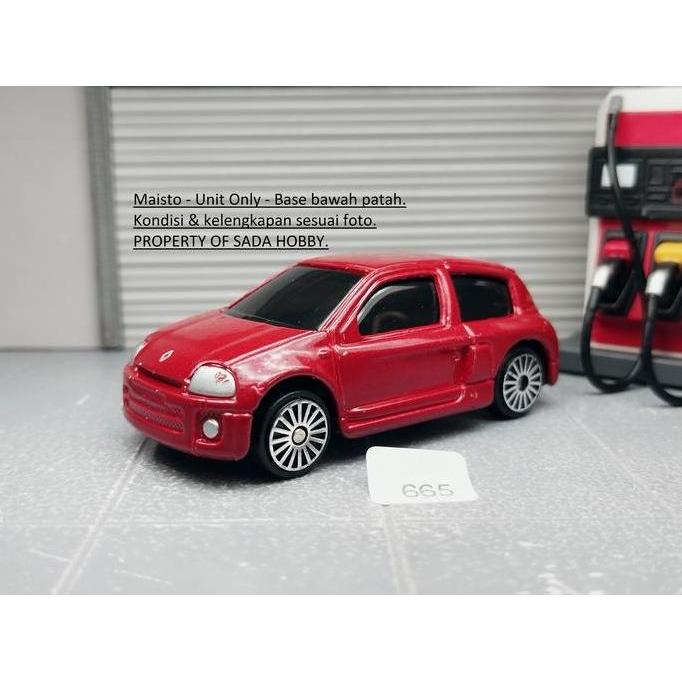 MAISTO RENAULT CLIO V6 SPORT MERAH UNIT ONLY MINUS CADATOYS