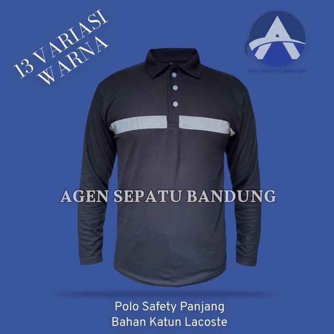 Kaos Safety Panjang Lapangan Safety Scotlight - Kaos Proyek Bahan Dingin