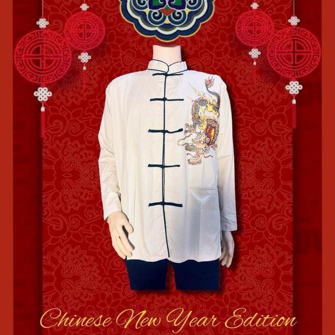 CHEONGSAM PRIA LENGAN PANJANG PENDEK/CHEONGSAM PRIA IMLEK CNY