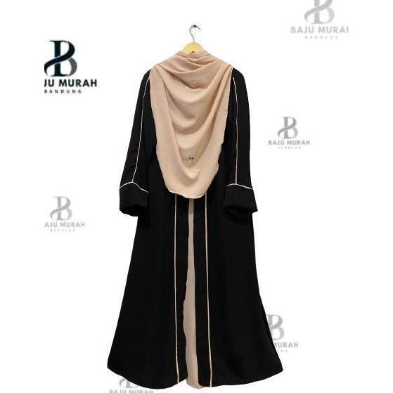 FAST DELIVERY GAMIS SET ABAYA PUTRI SYARI CRINKLE AIRFLOW S-XXL