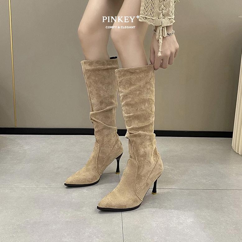 FAVORIT PINKEY P294 Sepatu Boots Wanita Long Boot Tinggi Fashion Premium Quality