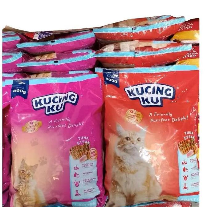 Kucingku Kitten Adult Dry Food 800Gr Tuna Makanan Kucing Import Berkualitas Tinggi Pakan Kucing Terb