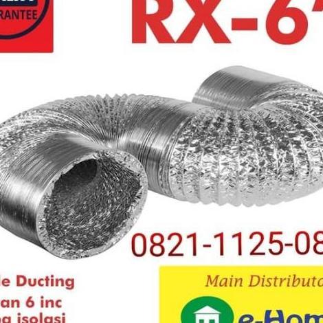 Flexible Ducting 6 Inch 10 Meter Untuk Exhaust