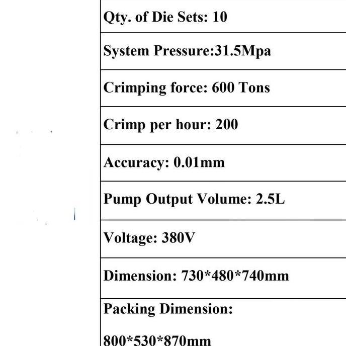 Mesin Press Hose / Mesin Crimping