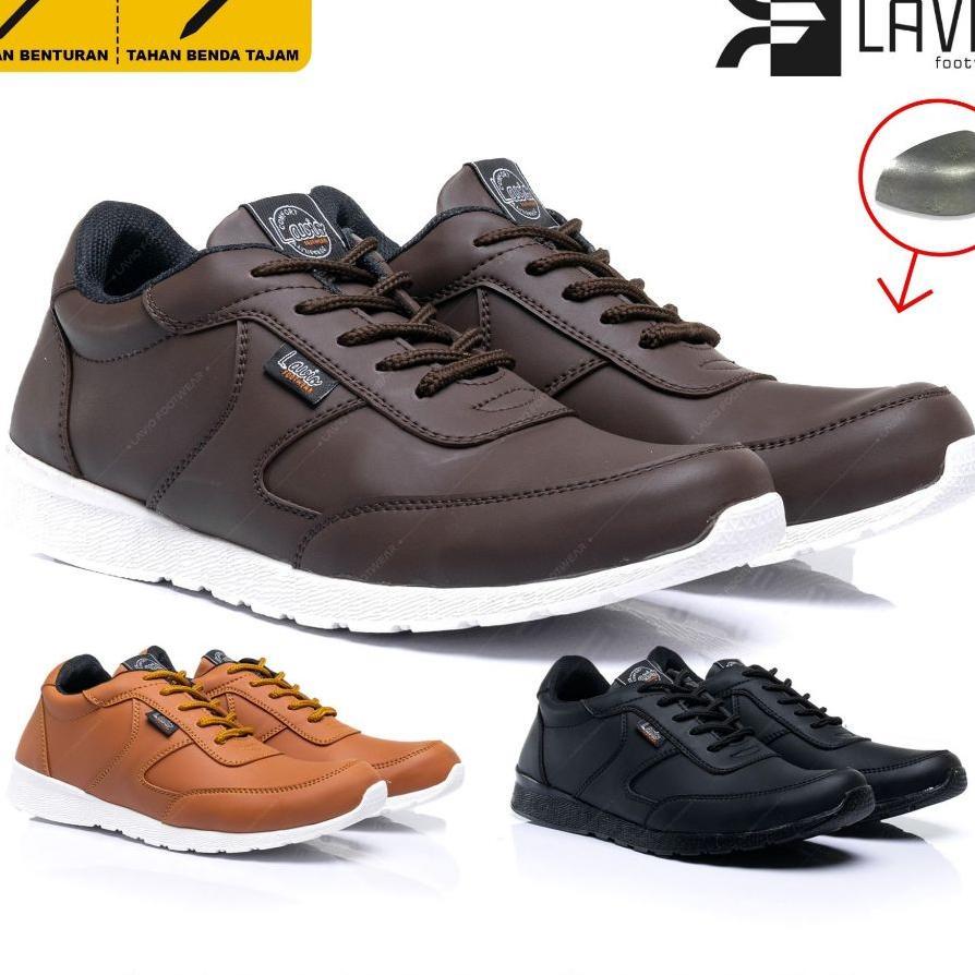 Lavio Sepatu Pria Sneakers Safety Original Lexa Safety Shoes Ujung Besi Indoor Outdoor Termurah