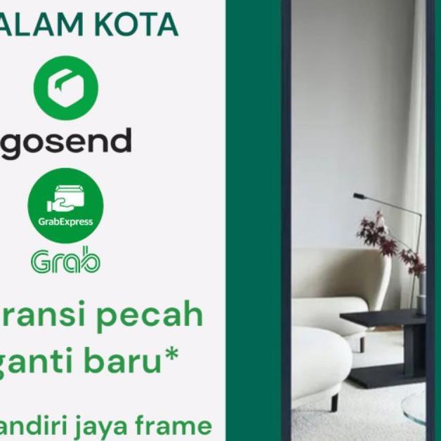 Cermin Dinding Minimalis Kaca Tebal Anti Rayap
