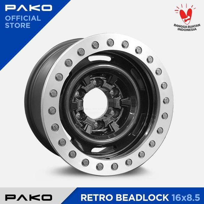 Terlaris Velg Mobil Pako Wheels Retro Beadlock Ring 16 - Pako Wheels