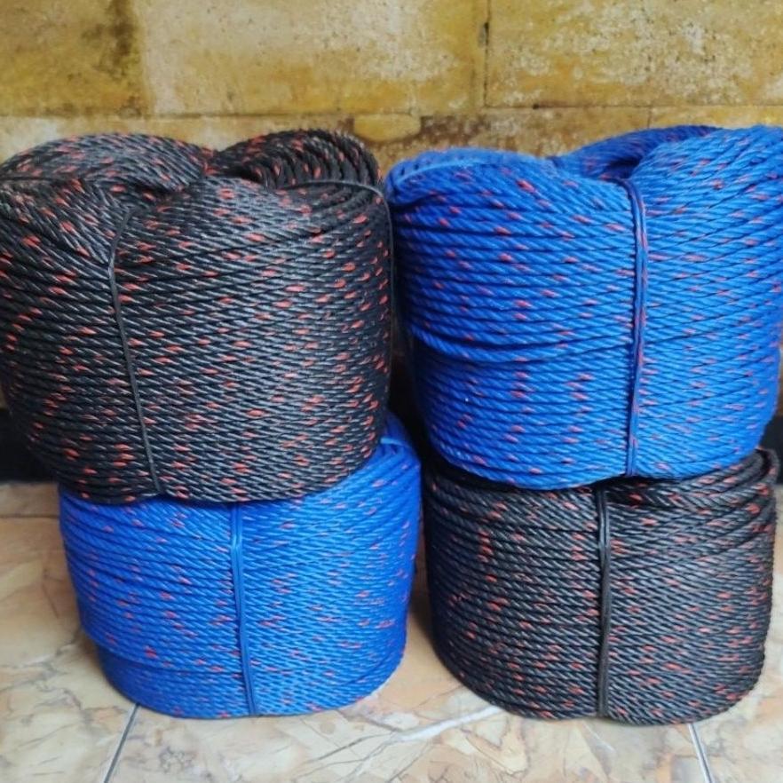 Tali Tambang Plastik / Tali Tampar Ukuran 5 Mm Berat 1 Rol 2,5 Kg
