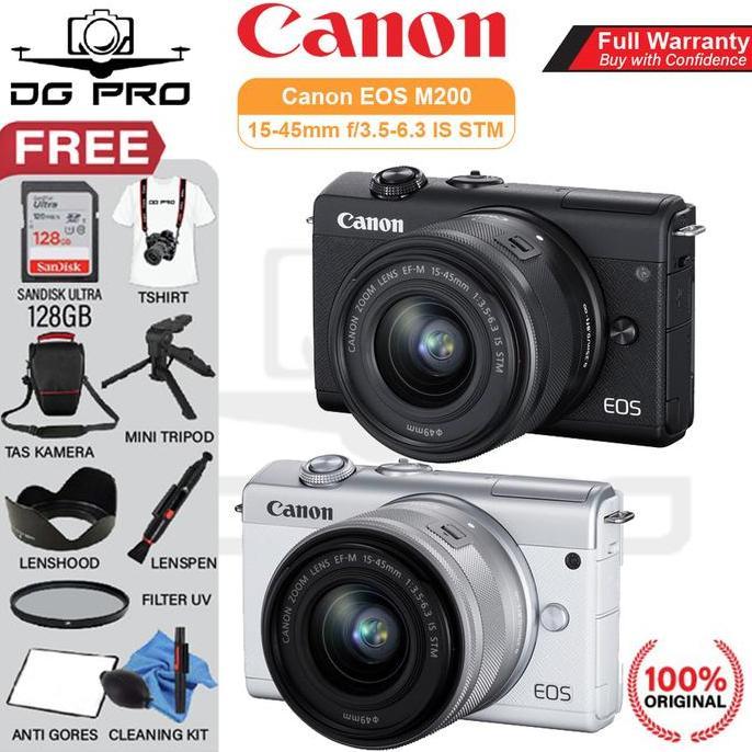 CANON EOS M200 KIT 15-45MM HARGA PROMO - KAMERA CANON MIRRORLESS