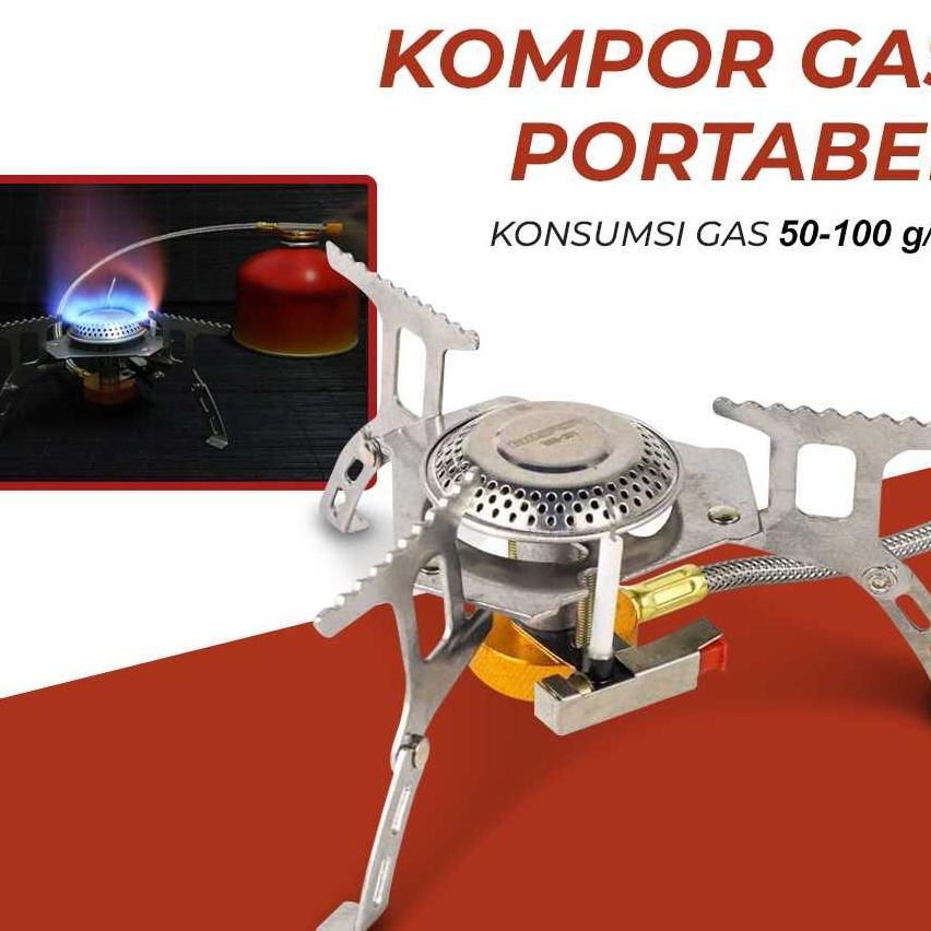 Taffsport Kompor Gas Lipat Portable Outdoor Camping Stove Adjustable Kompor Camping Lipat Portable