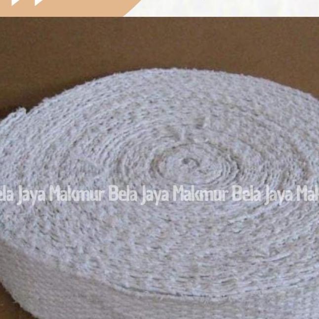 Asbestos Tape/Asbes Pita 1Inchi (1" X 1Roll)/ Blanket Asbestos/ Isolasi Kain Pembungkus