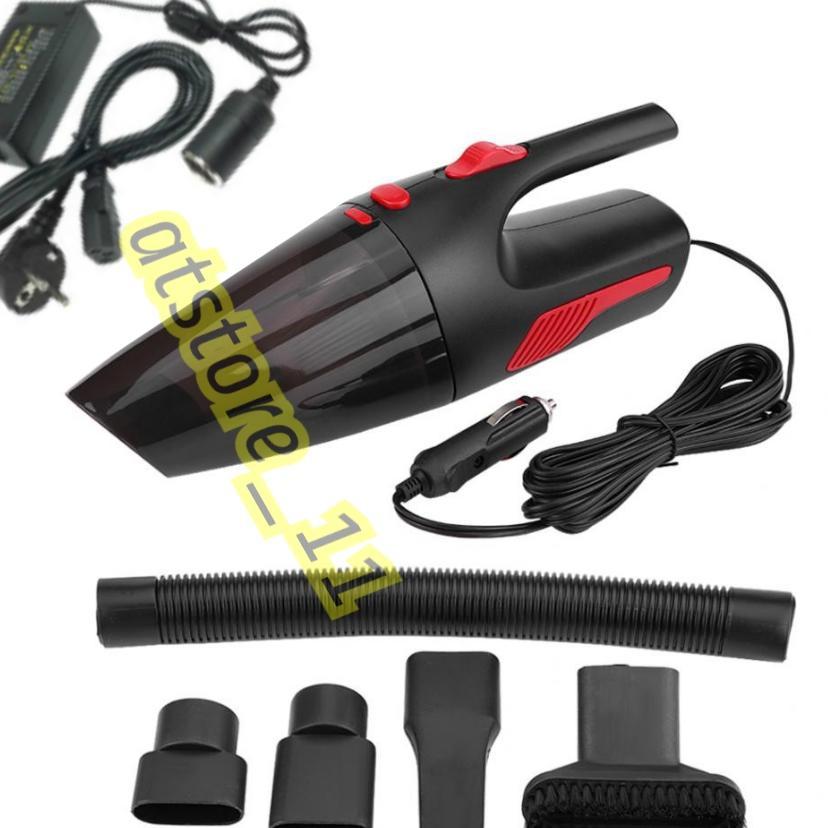 (Satu Paket Vacuum + Adaptor )Penyedot Debu Mobil,Rumah/Vacum Vacuum Cleaner Penyedot Debu Mobil 12V