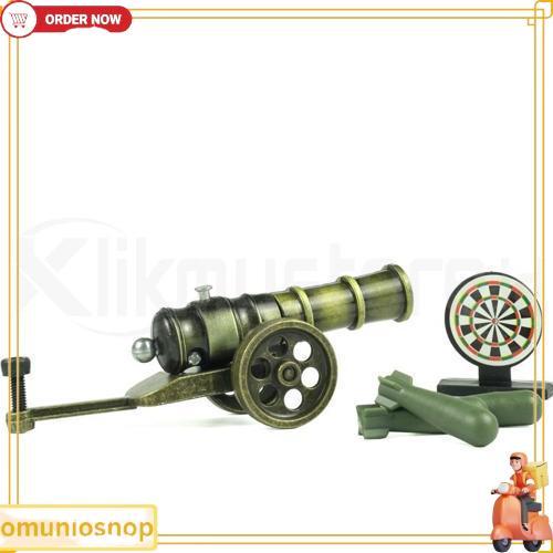 Meriam Mortir Mainan Besi Anak Tembak Pelontar Peluru Cannon Mortar Toys Teruji Kualitasnya