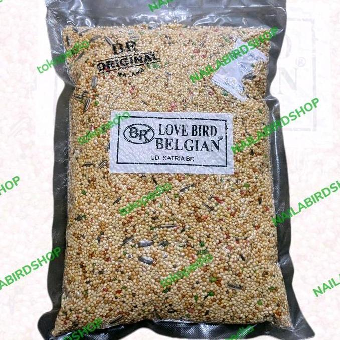 Terbaik Pakan Burung Lovebird Belgian Pakan Lovebird Berkualitas 1Kg Allshop