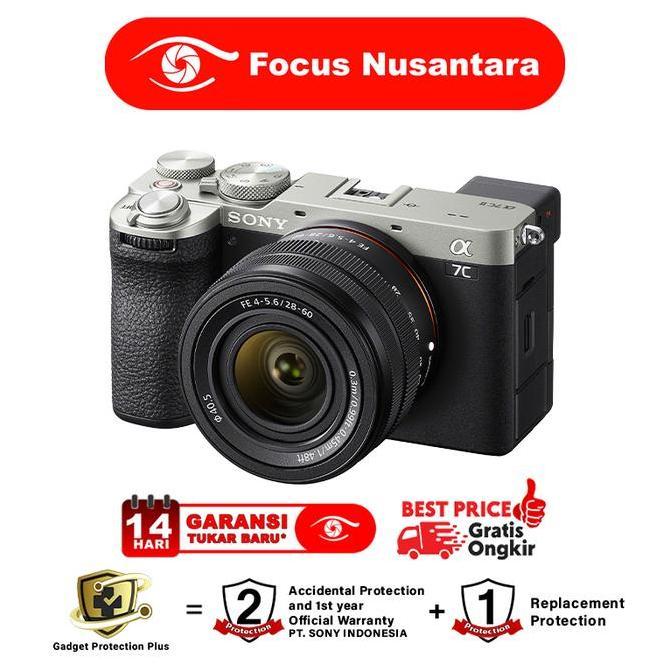 SONY Alpha A7C II Kit FE 28-60mm / SONY Alpha A7C Mark II Body Only - Mirorrless Camera GARANSI RESM