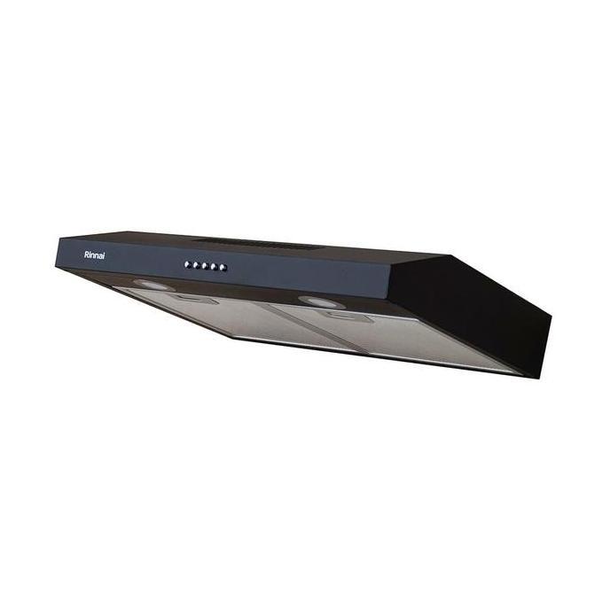 Rinnai Cooker Hood Alat Penyedot Asap Kompor Dapur RH-126B Slim Hood Penghisap Asap Kompor Hitam Ele