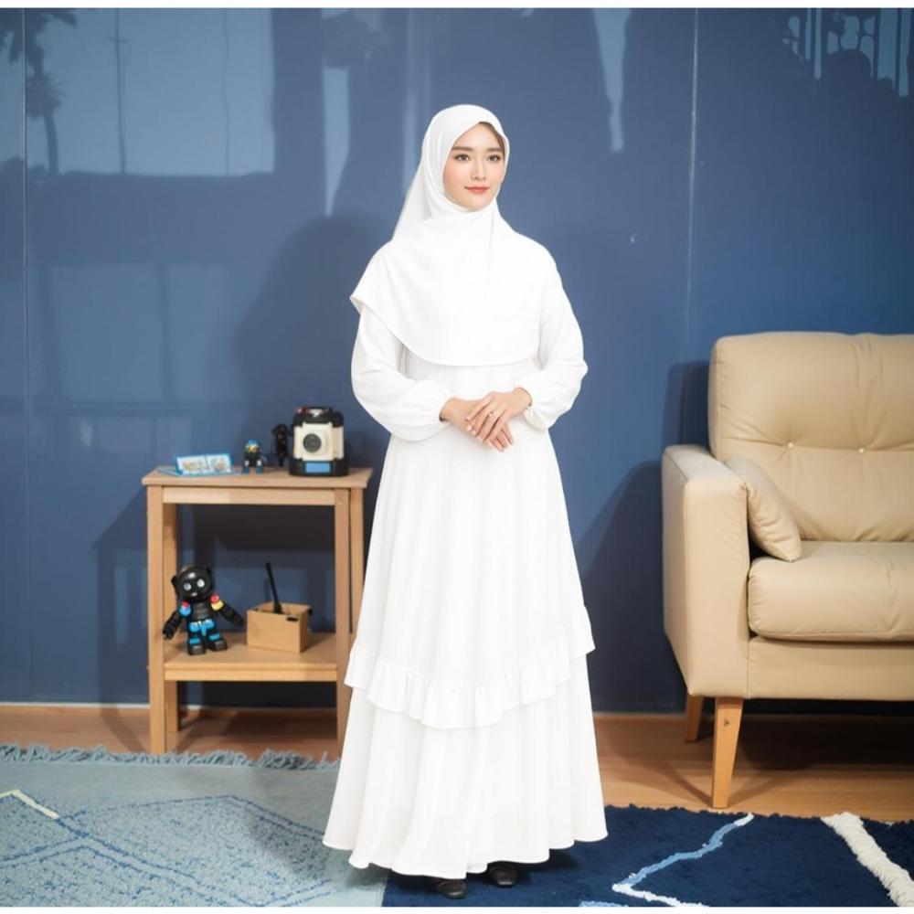 Free Ongkir Gamis Melayu Terbaru 2025 / Gamis Malaysia Busui Umpak Bahan Ceruty Babydoll Wanita Dewa