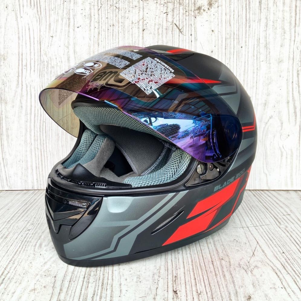 NEW Helm BMC Blade 200 Polos dan Motif All Varian Full Face Original SNI Nyaman Aman Pria Wanita [te