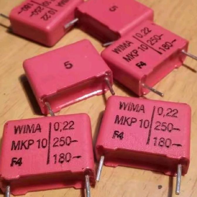 CAPACITOR MKP10 0.22 0.22UF 220N 220 NF 220NF 180V/250V 180V 250V 220NF 220N WIMA SAF12