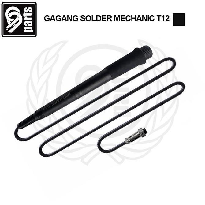 GAGANG SOLDER MECHANIC T12 BLACK / SOLDERING HANDLE MECHANIC T12 BLACK